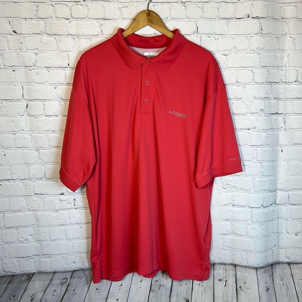Columbia PFG Coral Polo Fishing Shirt Mens 1X Omni Shade Vented